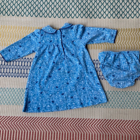 Baby Boden 3-6 Month Birdhouse Dress and Matching Bloomers - Picture 4 of 4